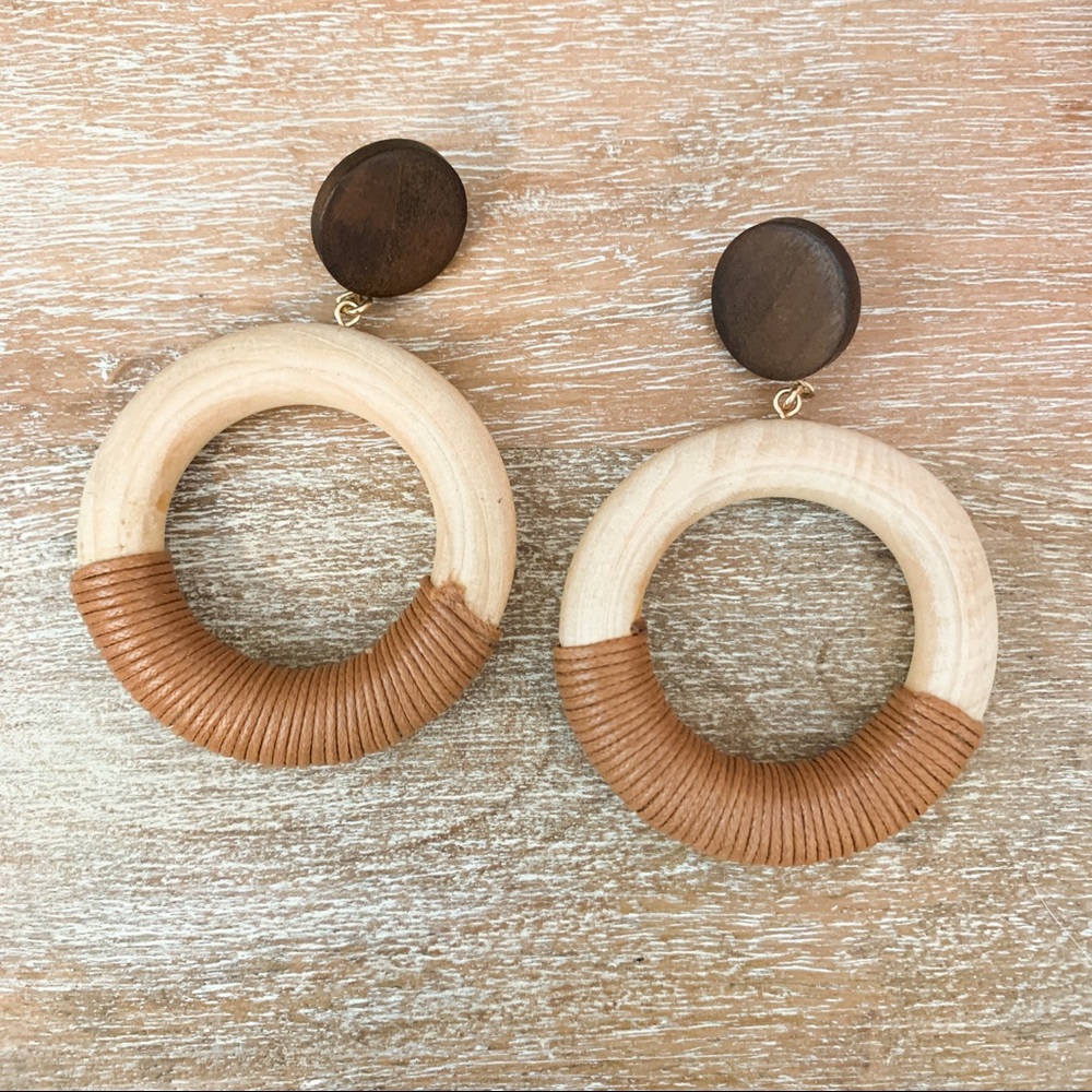 Wooden earrings